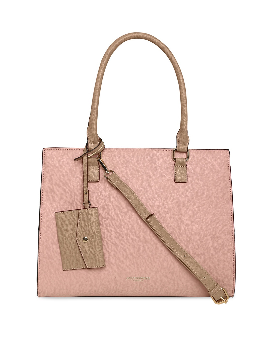 

Accessorize London Women Faux Leather Reva Shoulder bag, Pink