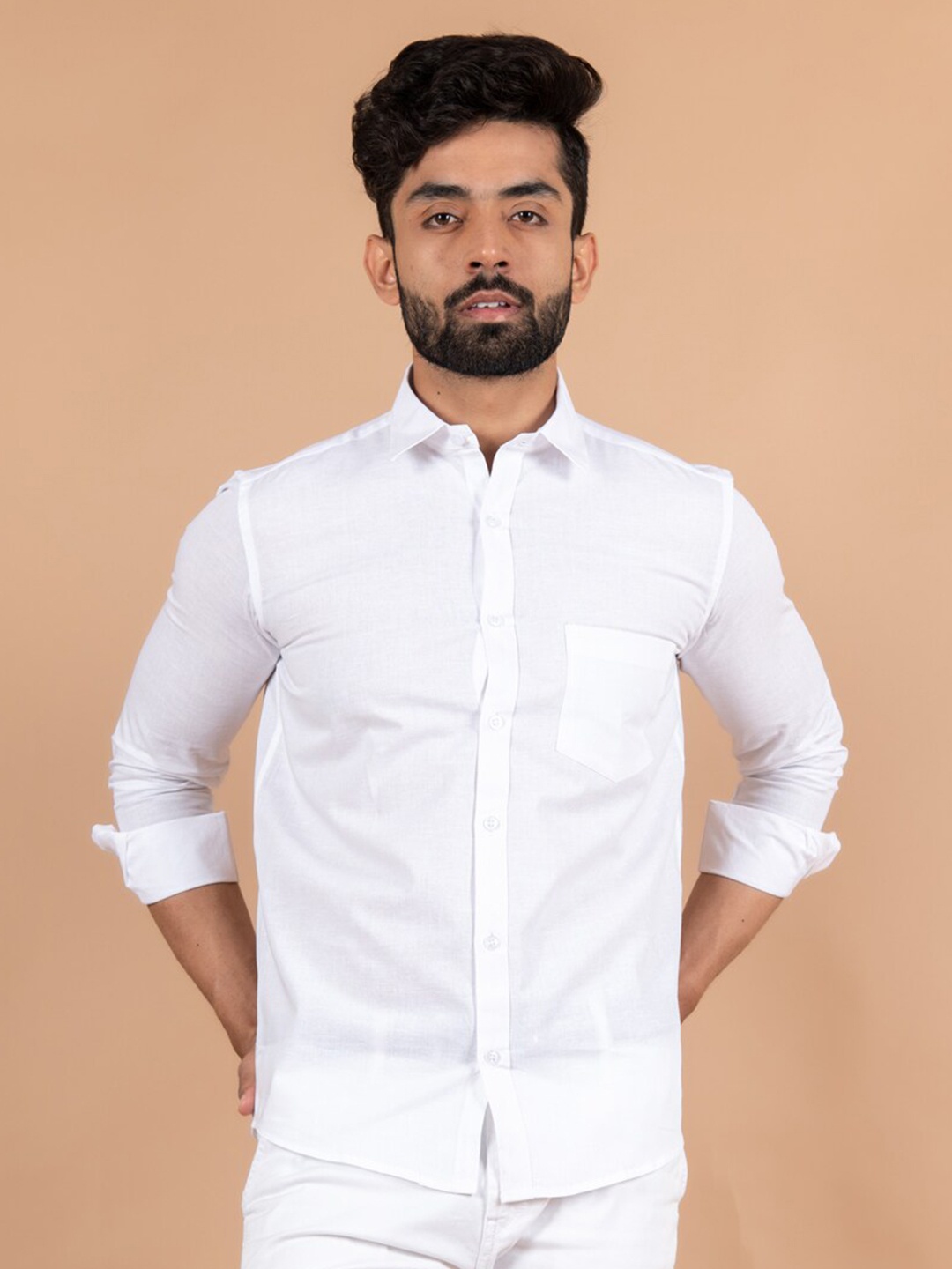 

Tistabene Men White Comfort Casual Shirt