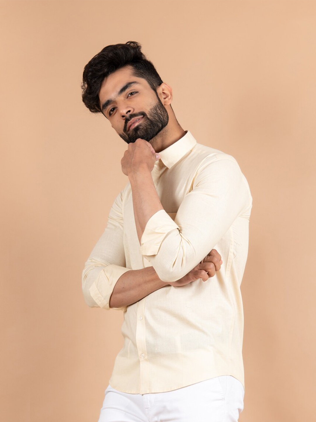 

Tistabene Men Beige Comfort Casual Shirt