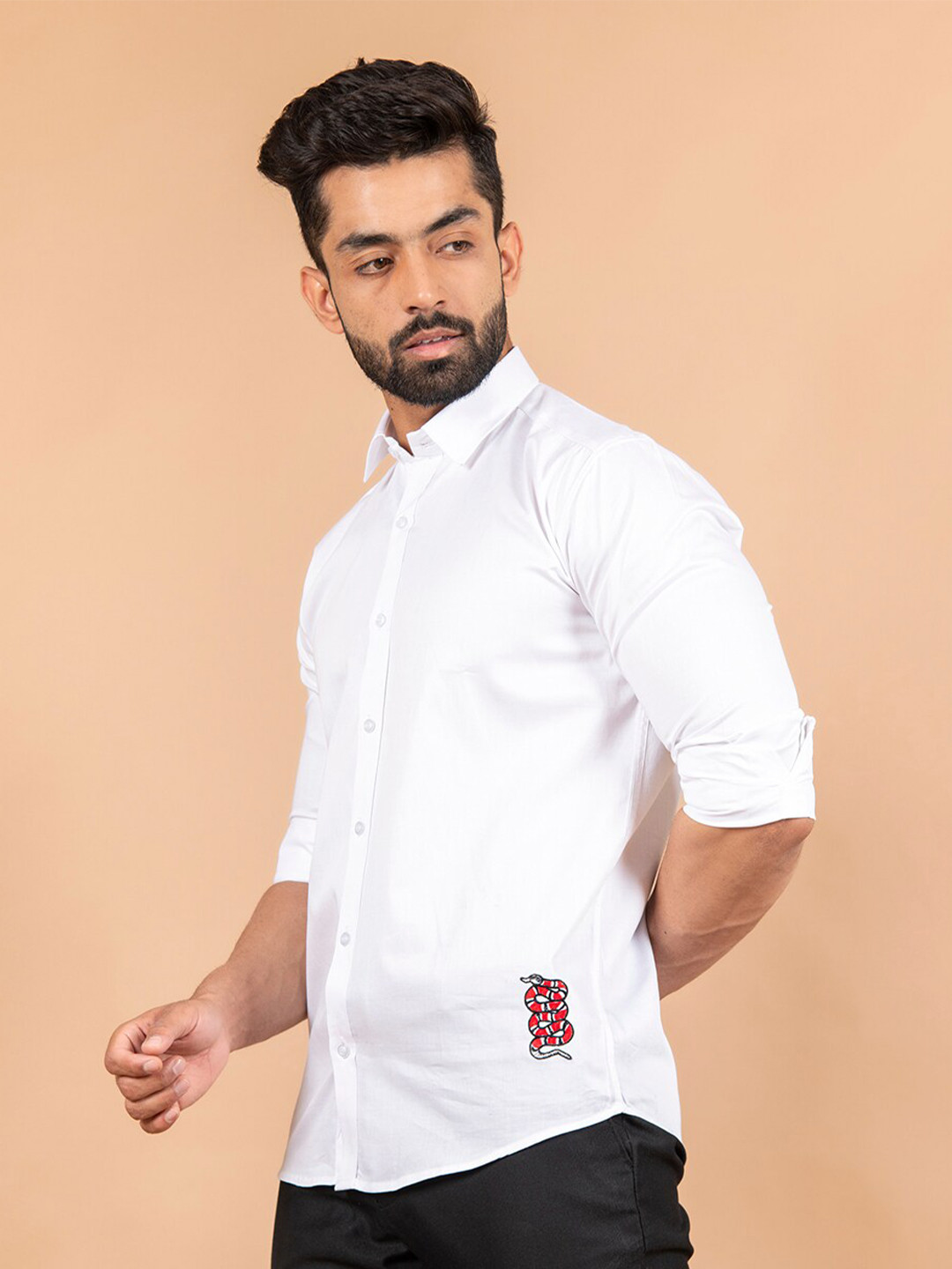 

Tistabene Men White Comfort Casual Shirt