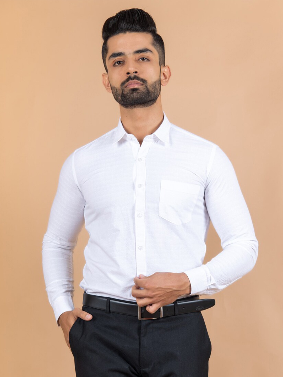 

Tistabene Men White Comfort Formal Shirt