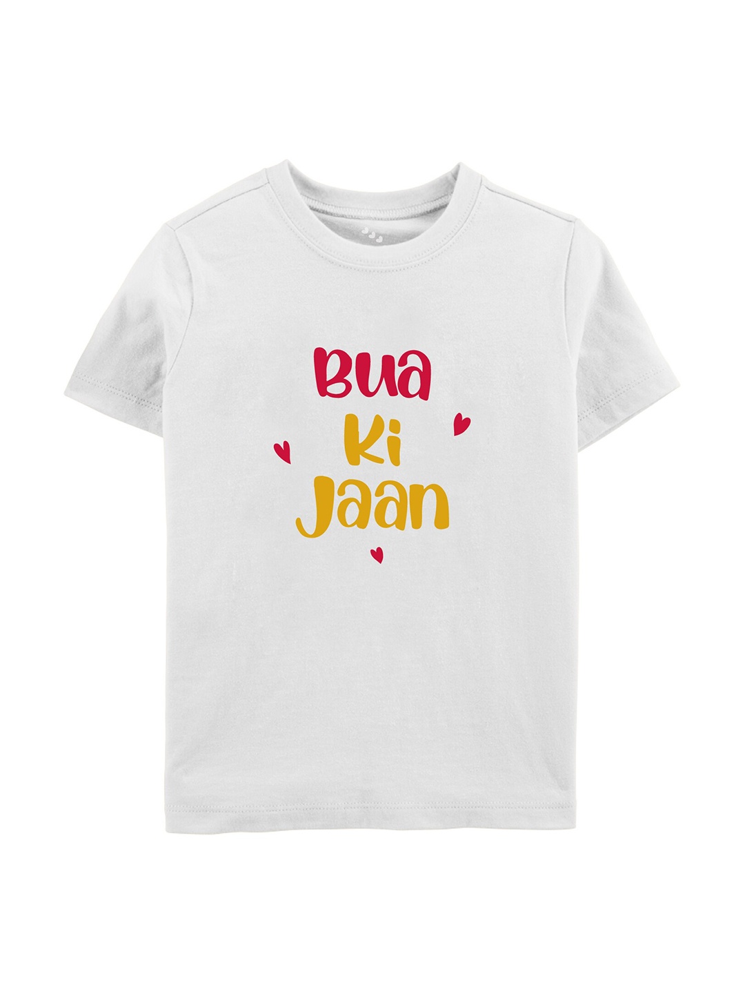 

Zeezeezoo Kids White Pure Cotton Bua Ki Jaan Printed Tshirt