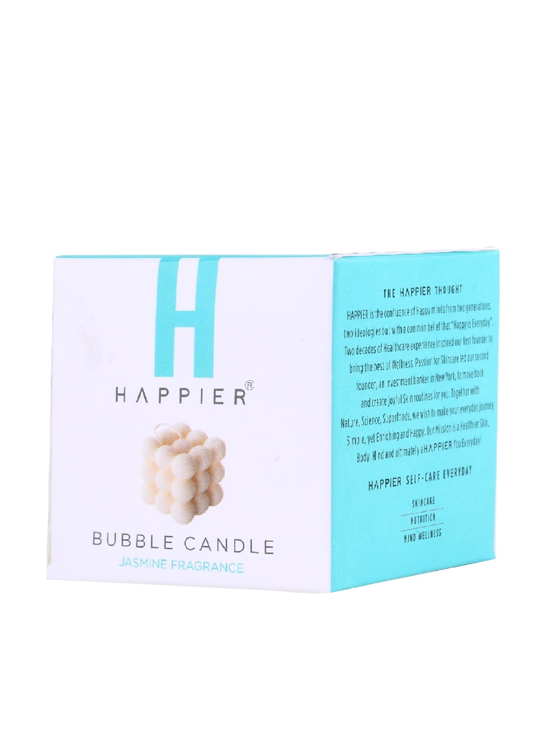 

Happier Jasmine Bubble Candle, White