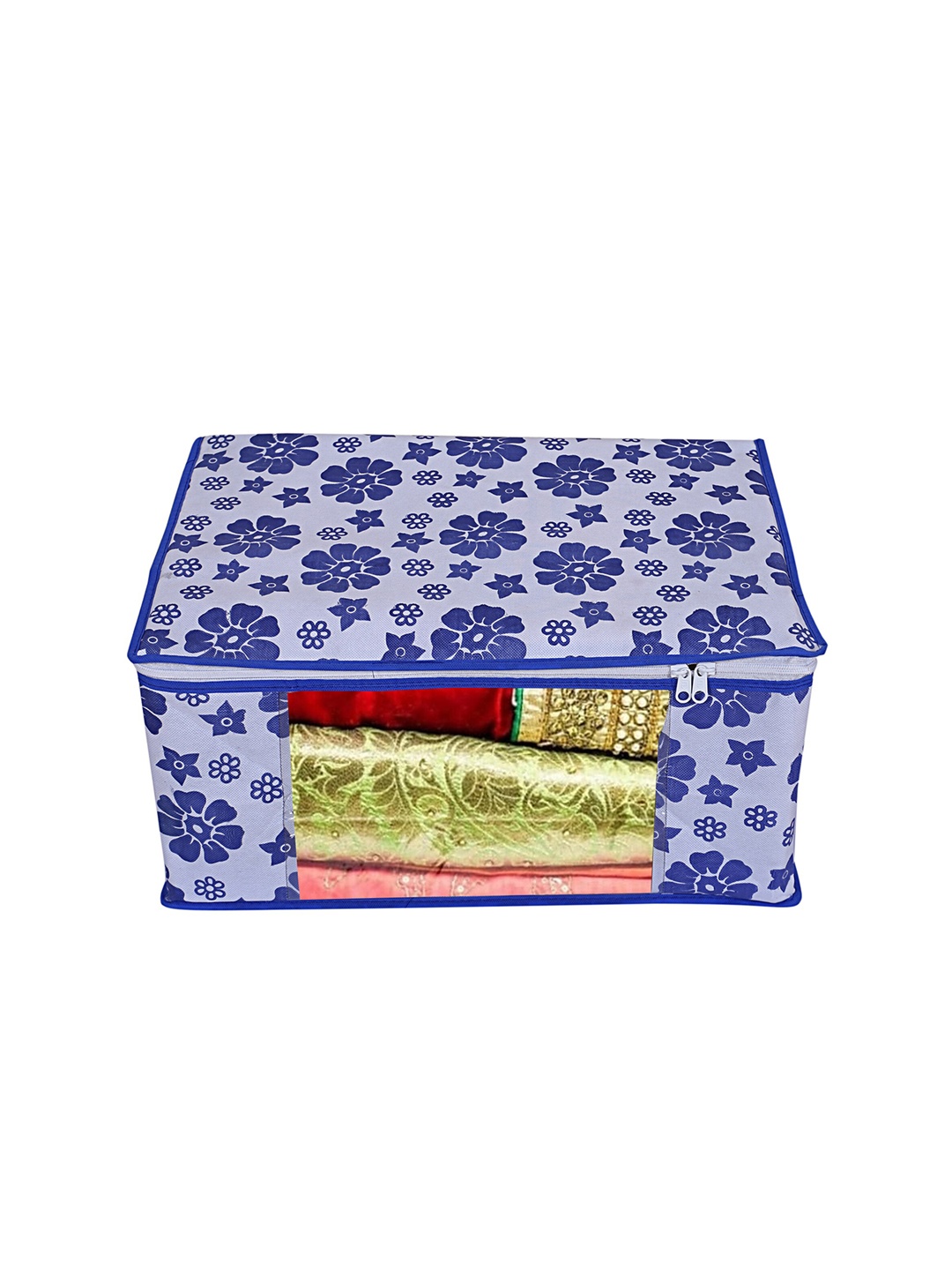 

Home Fresh Blue Printed Saree Organisers