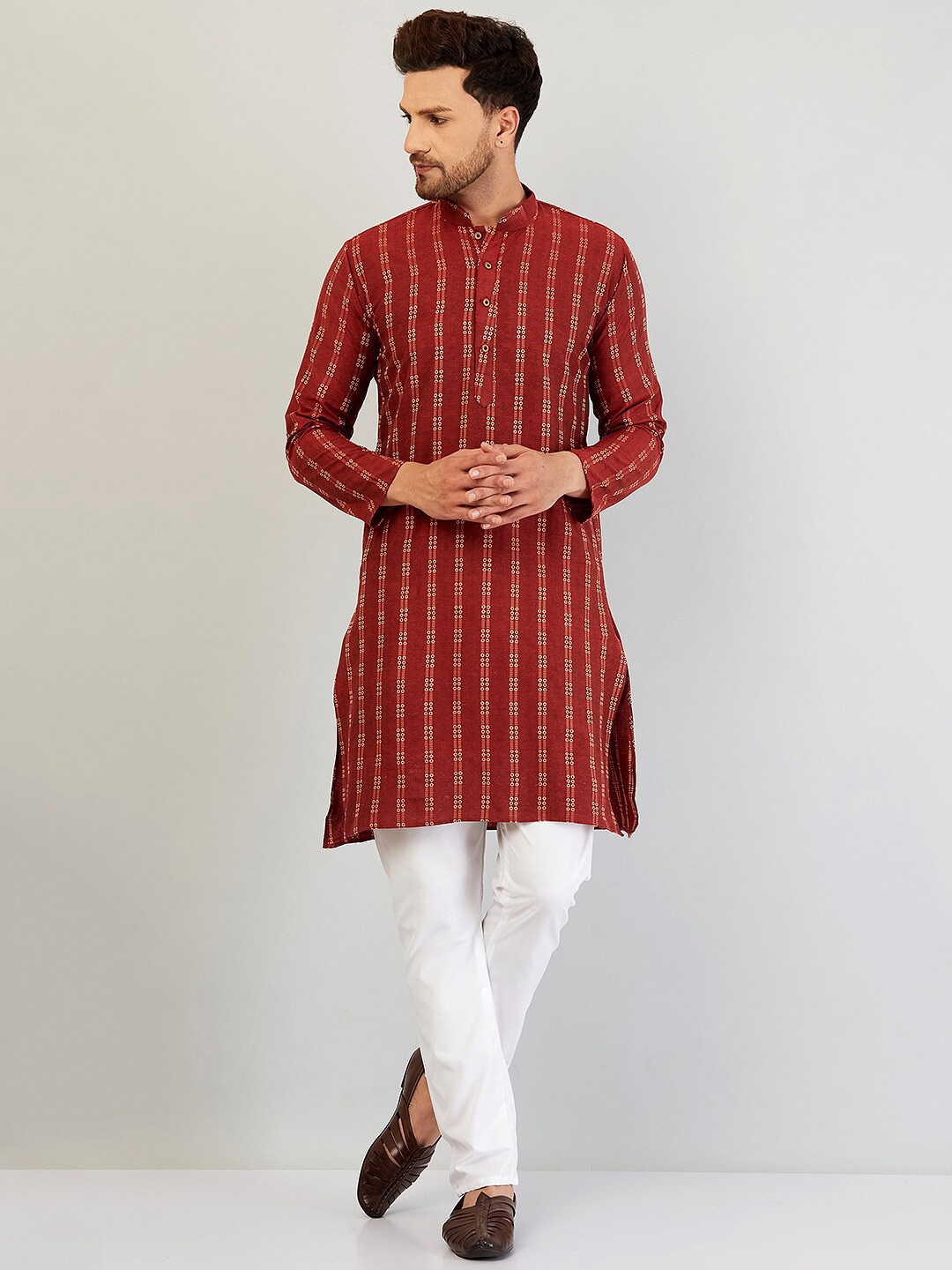 

Armaan Ethnic Men Kurta with Pyjamas, Red