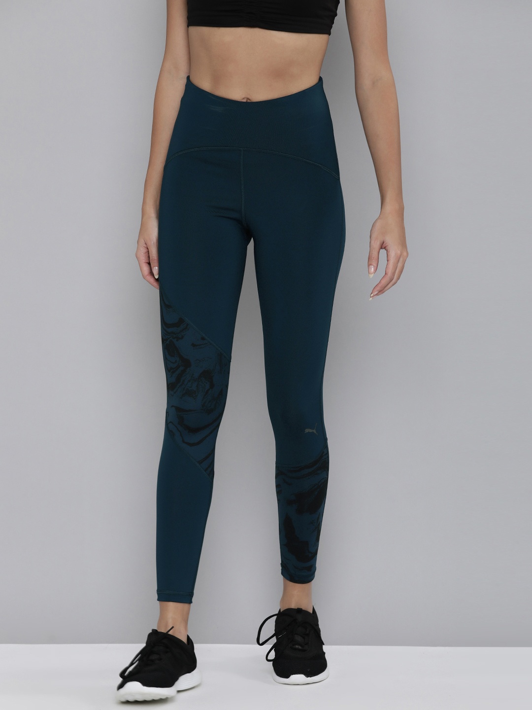 

Puma Women Blue Solid dryCELL Tights