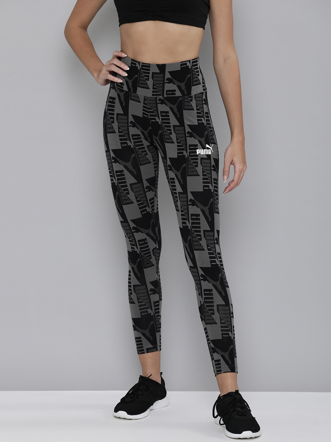 

Puma Women Black Printed Power AOP Tights