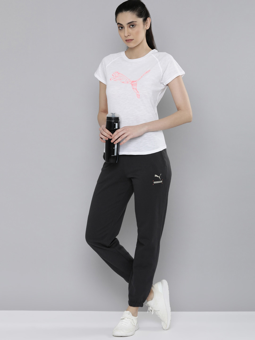 

Puma Women Pure Cotton Regular Fit Joggers, Black