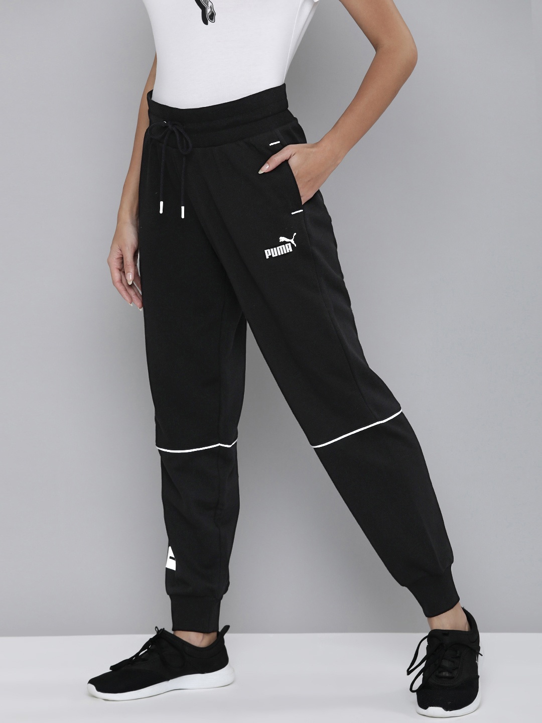 

Puma Women Black Power High-Waist Joggers