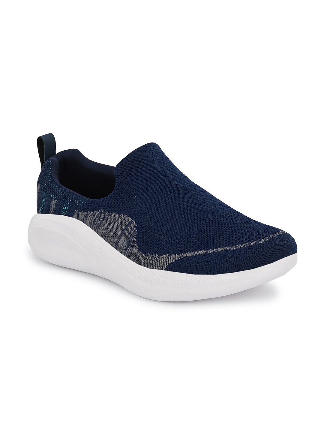 

OFF LIMITS Men Mesh Mid Top Non-Marking Slip On Walking Shoes, Navy blue