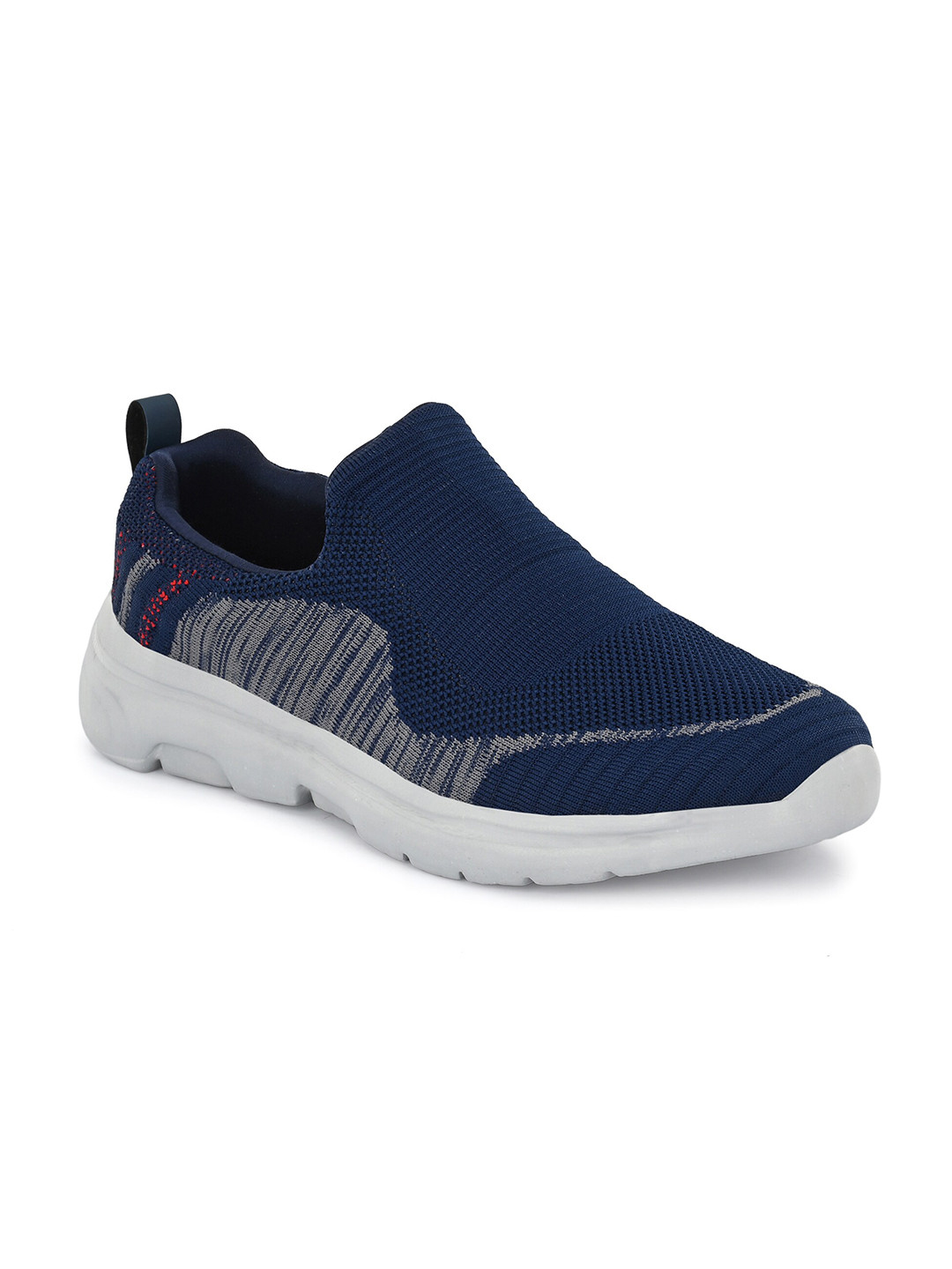 

OFF LIMITS Men Mesh Mid Top Non-Marking Slip On Walking Shoes, Navy blue