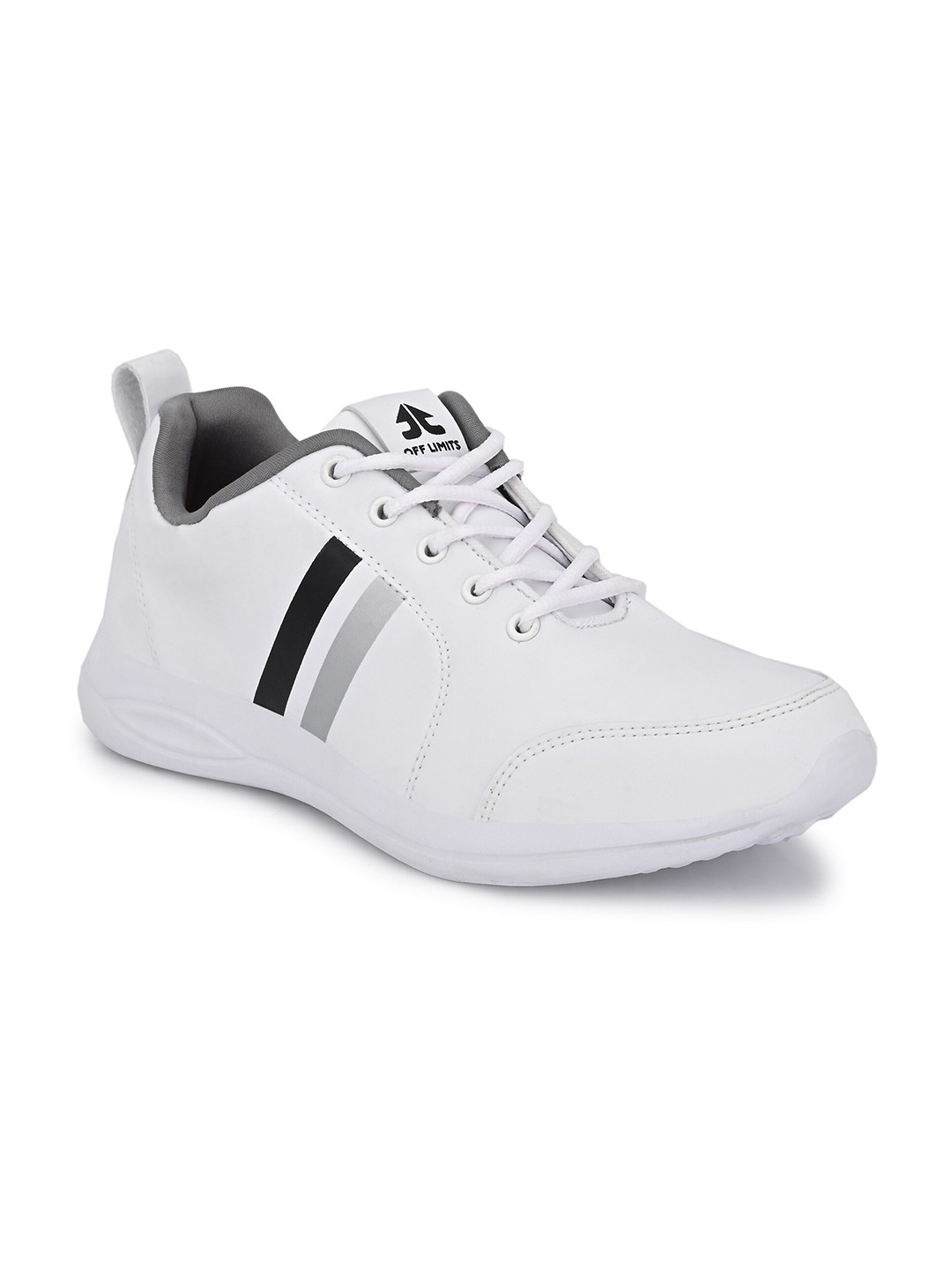 

OFF LIMITS Men Mid Top Non-Marking Lace Up Running Shoes, White
