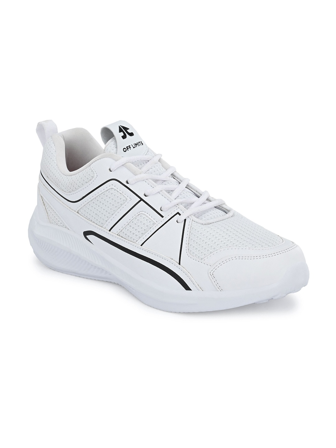 

OFF LIMITS Men White Mesh Non-Marking Running Shoes