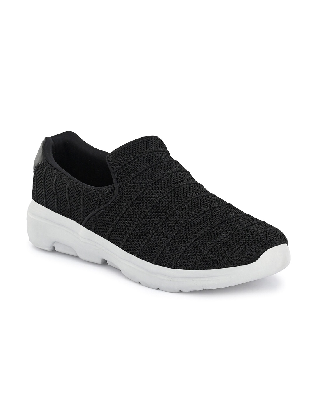 

OFF LIMITS Men Mesh Mid Top Non-Marking Slip On Walking Shoes, Black