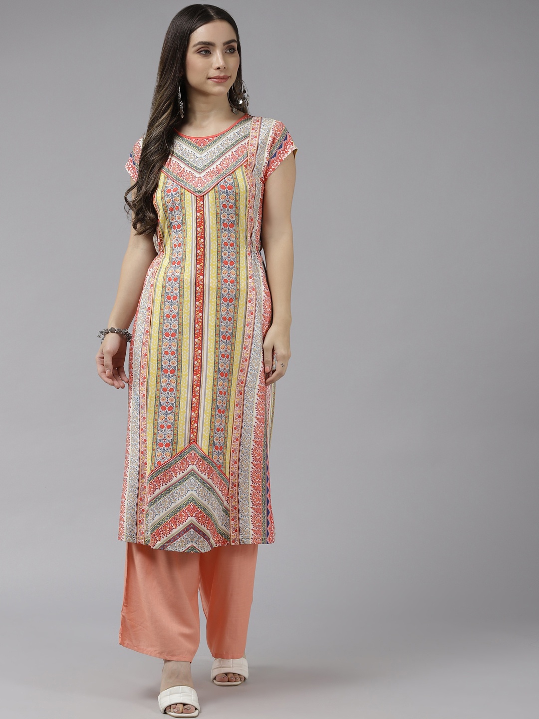 

Aarika Women Multicoloured Ethnic Motifs Printed Kurta, Multi