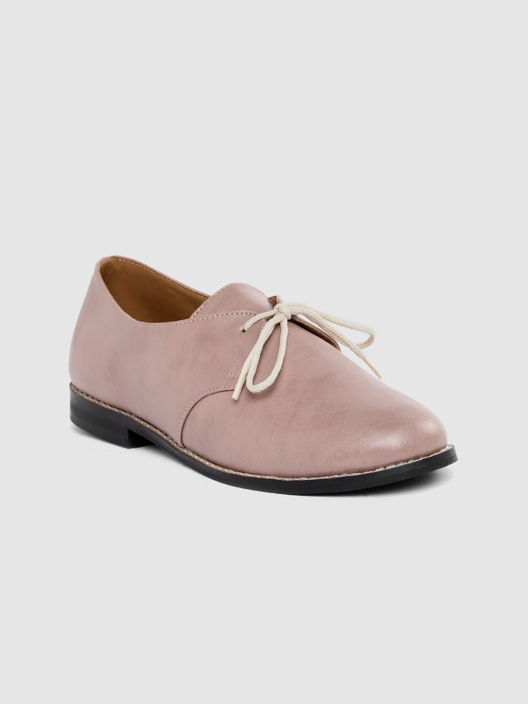 

Ekta Women Pink Solid Derbys