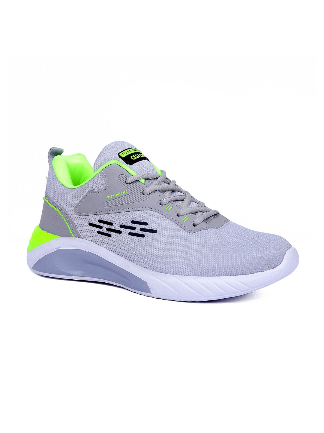 

ASIAN Men Mesh Running Lace-Up Shoes, Grey