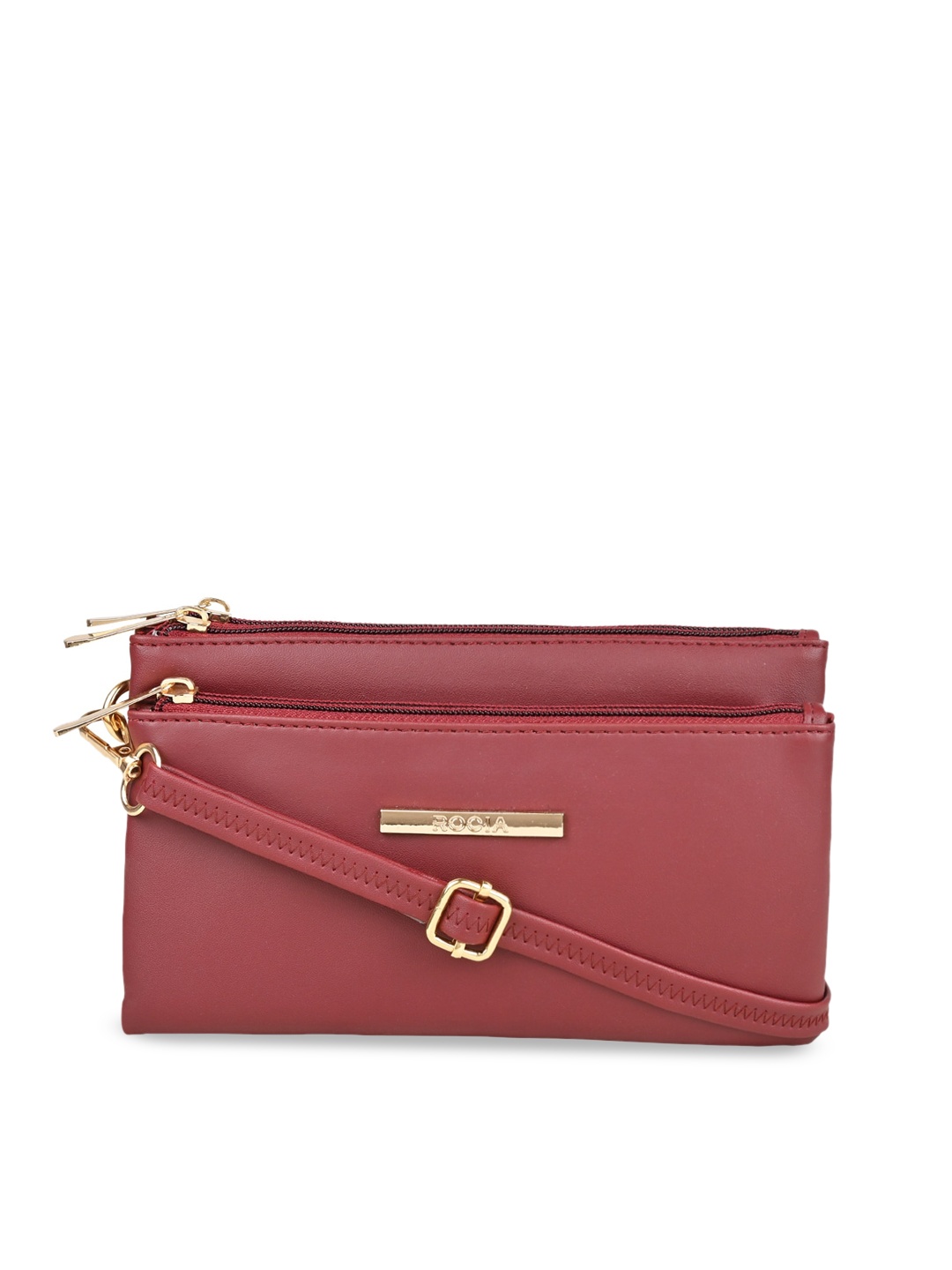 

Rocia Maroon Women PU Structured Sling Bag