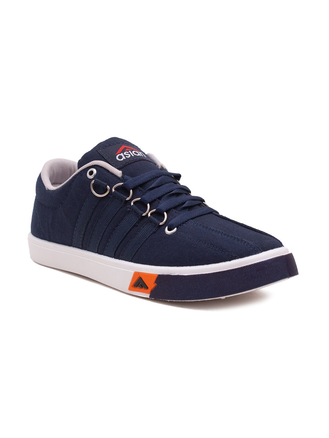 

ASIAN Boys Textile Lace-Up Running Shoes, Navy blue