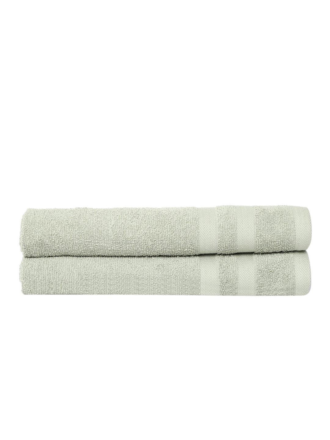 

CANTABIL Pack Of 2 Green 400 GSM Textured Hand Towels