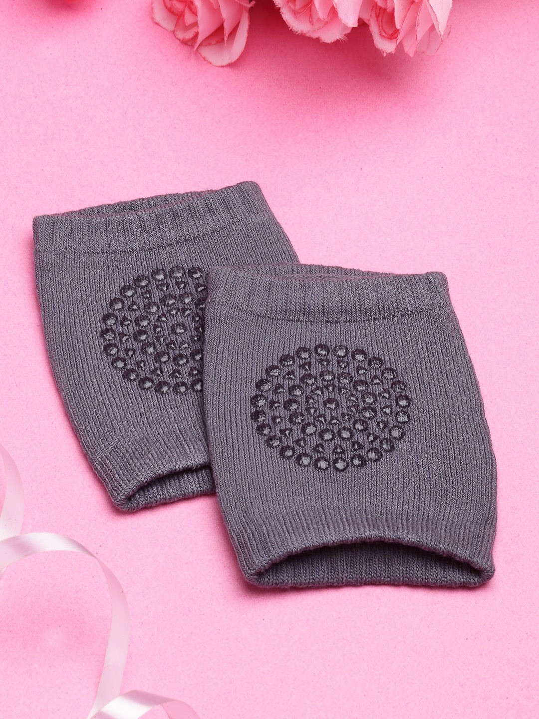 

Babymoon Infant Kids Baby Padded Knee Crawling Pads, Charcoal