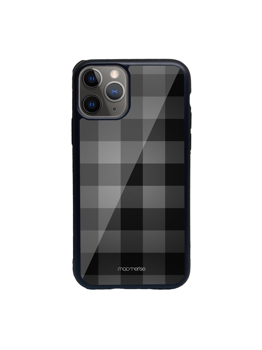 

macmerise Black Printed Checkmate iPhone 11 Pro Max Back Case