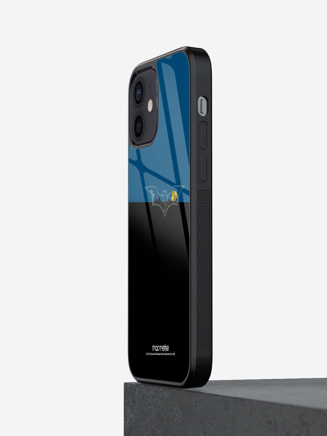 

macmerise Blue & Black Printed Batmans Gotham iPhone 12 Back Case