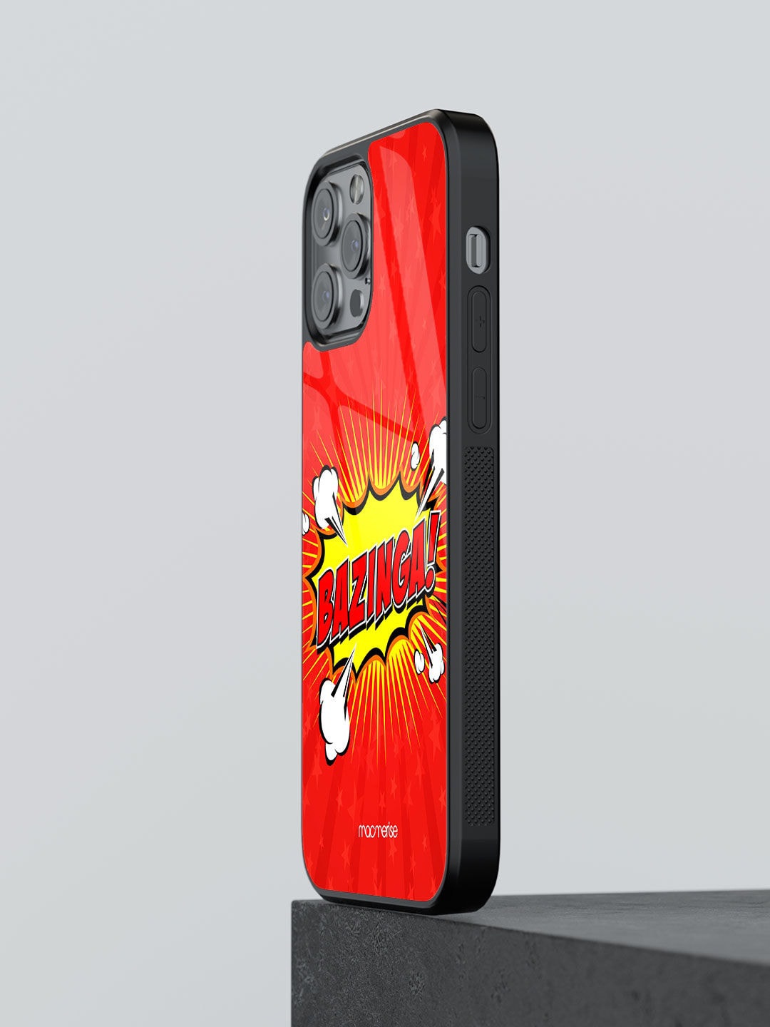 

macmerise Red Printed Bazinga iPhone 13 Pro Max Back Case