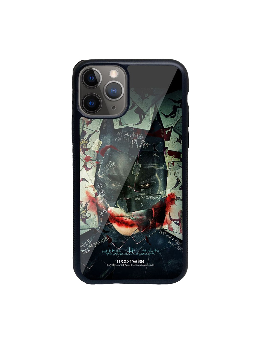 

Macmerise Black Printed Bat Joker iPhone 11 Pro Back Case