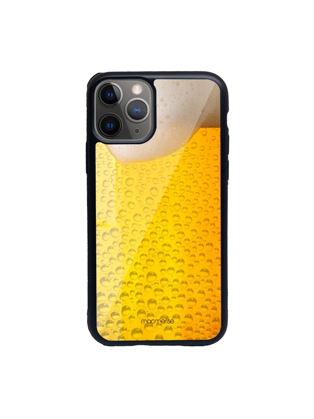 

macmerise Yellow Printed Chug It iPhone 11 Pro Back Case