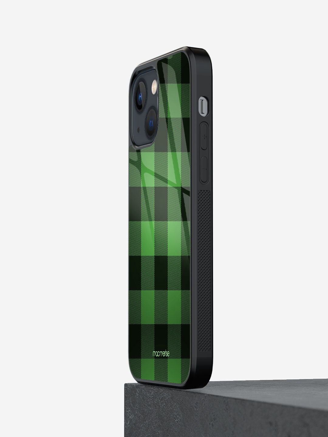 

macmerise Green Printed Checkmate iPhone 13 Back Case