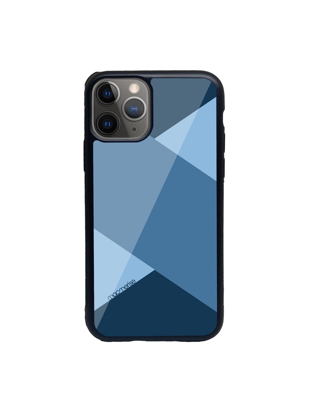 

macmerise Blue Printed Stripes iPhone 11 Pro Max Back Case