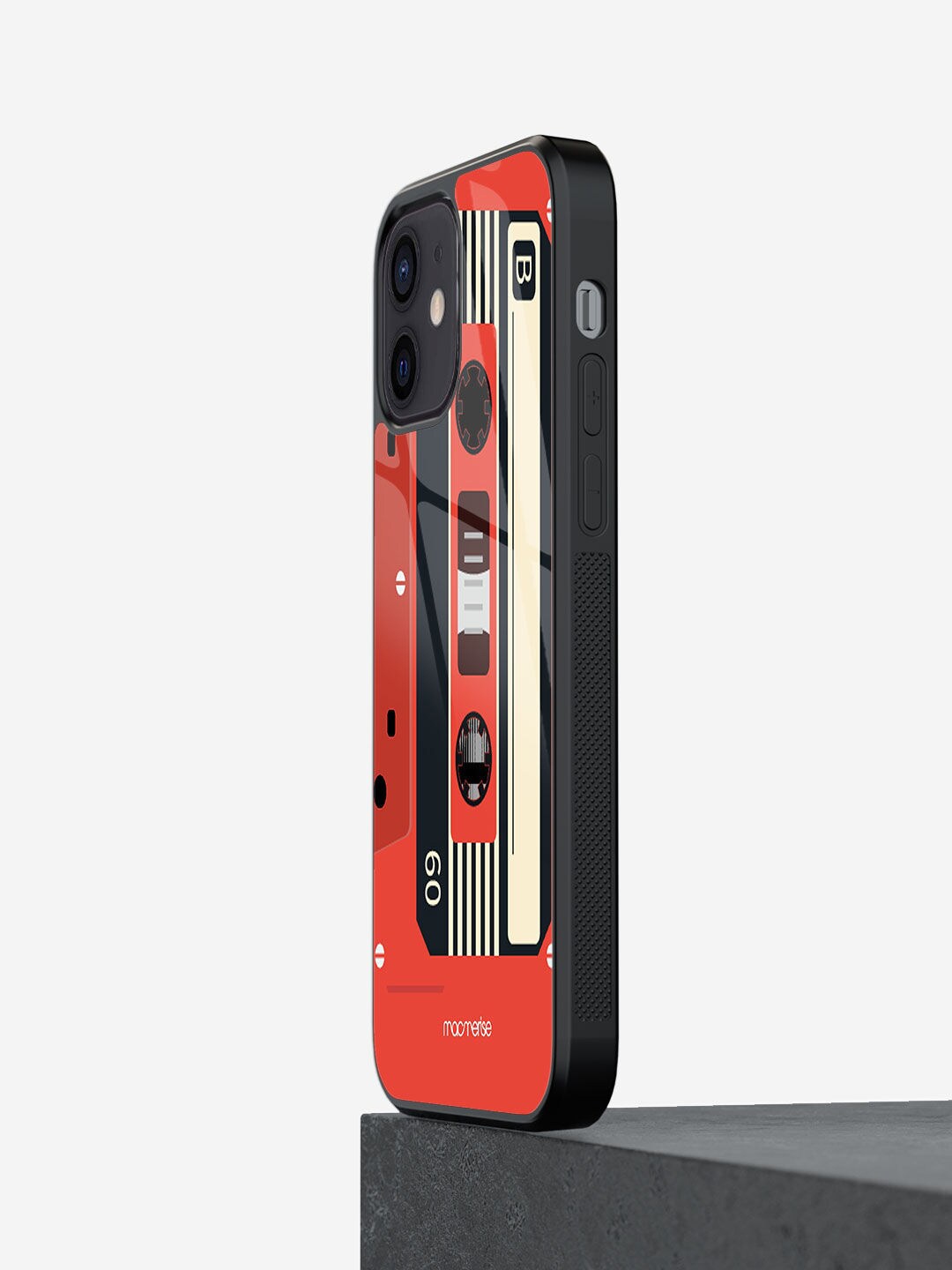 

macmerise Red Printed Cassette iPhone 12 Mini Back Case