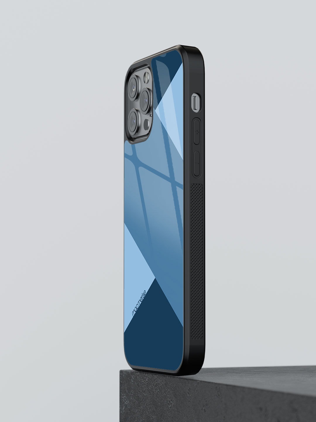 

macmerise Blue Stripes Printed iPhone 13 Pro Mobile Phone Case