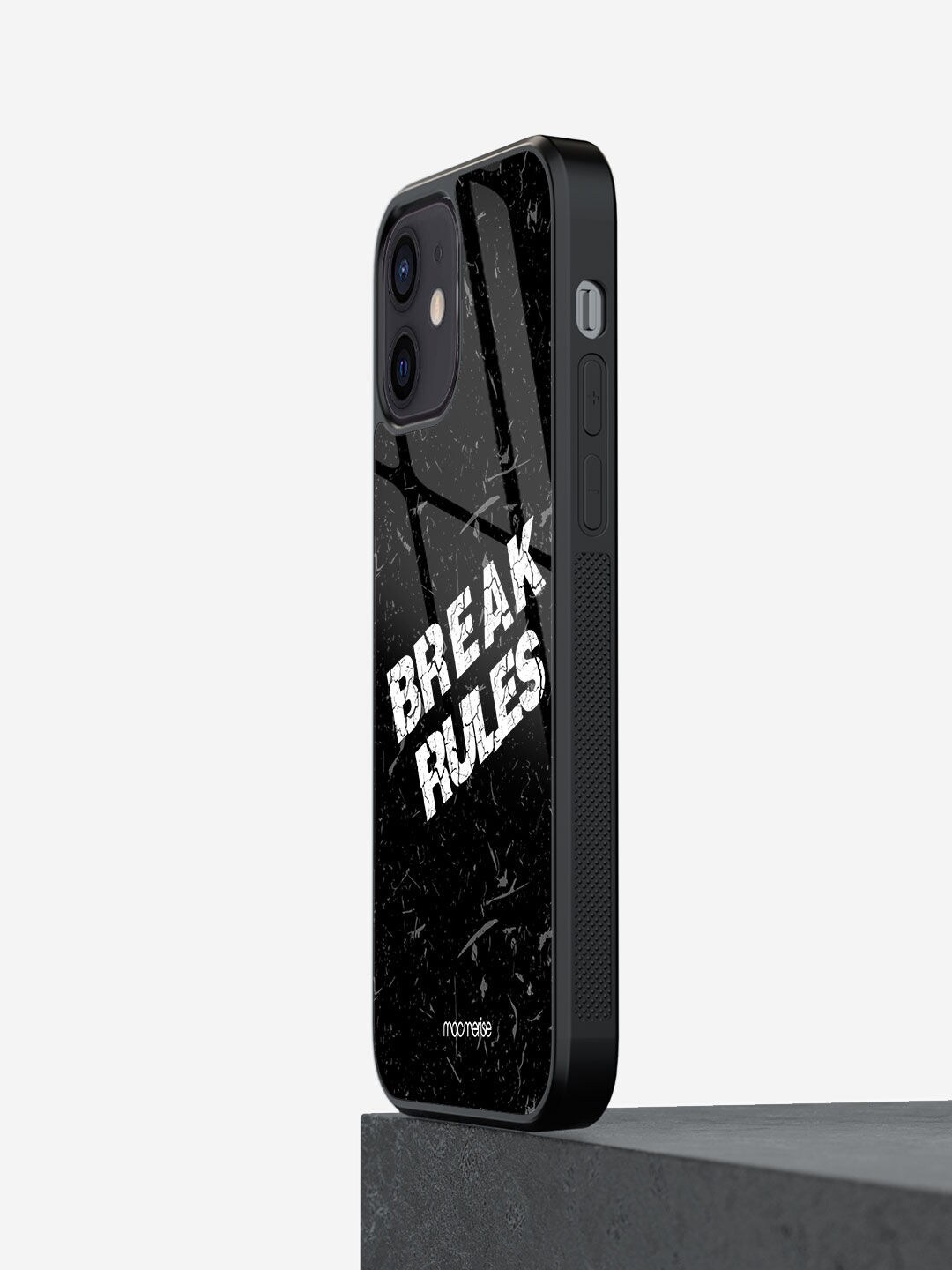 

macmerise Black & White Break Rules iPhone 12 Mini Back Case