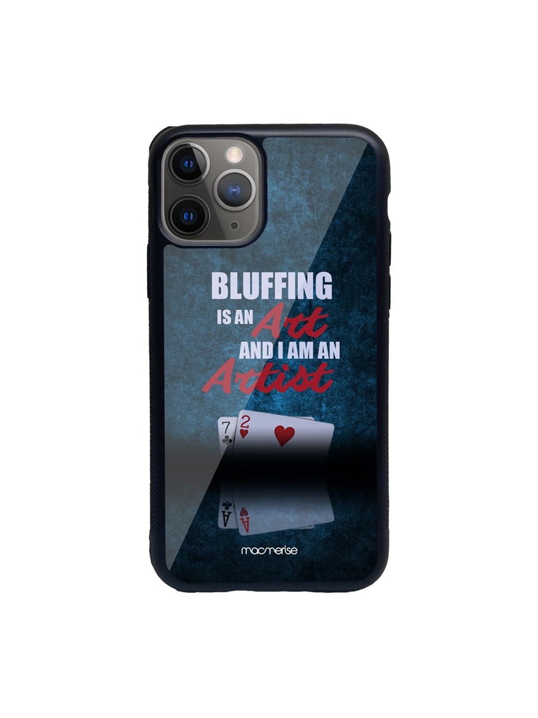 

macmerise Teal Green & White Art of Bluffing iPhone 11 Pro Mobile Phone Case