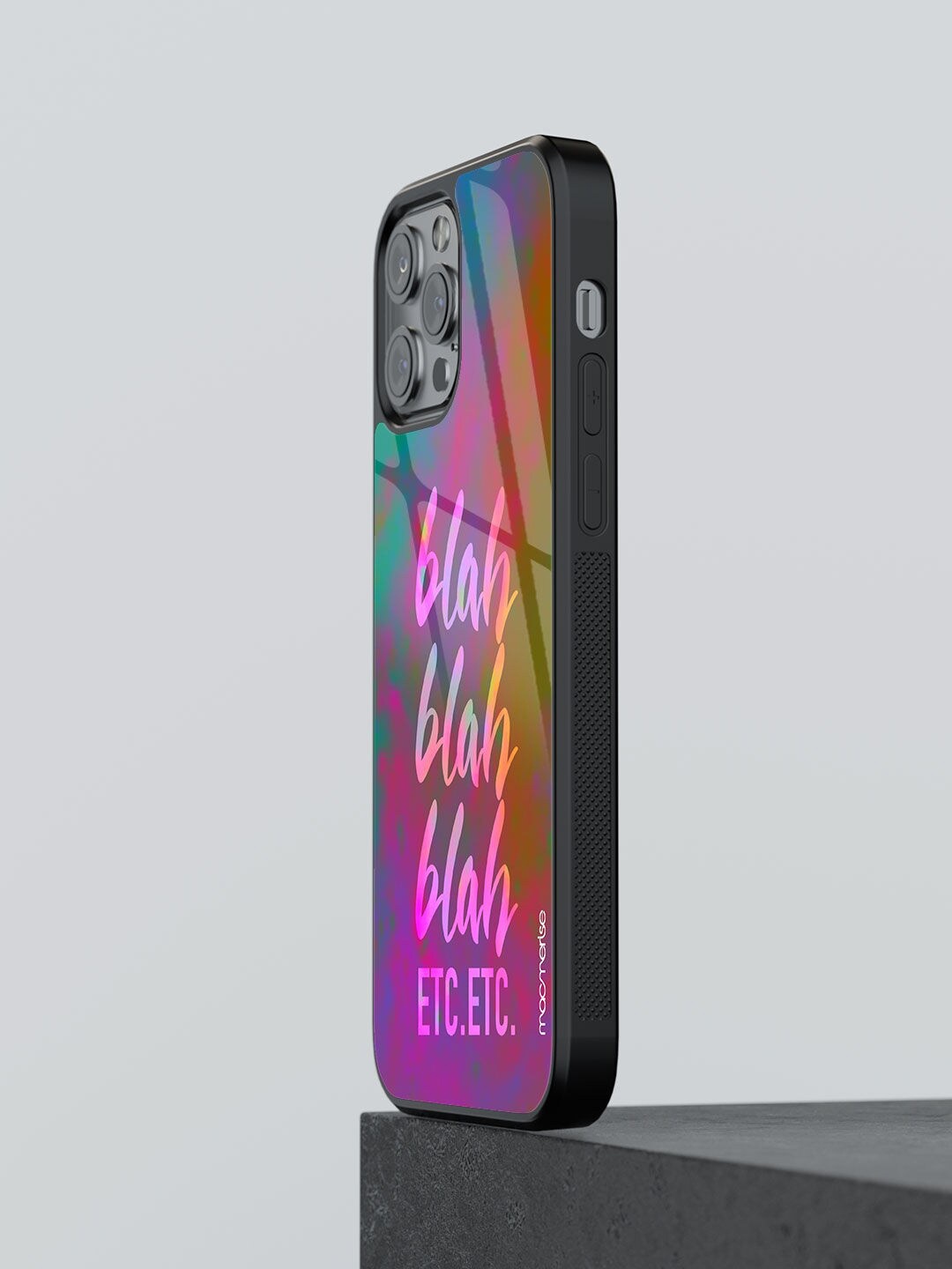 

macmerise Pink Printed Blah Blah iPhone 12 Pro Back Case