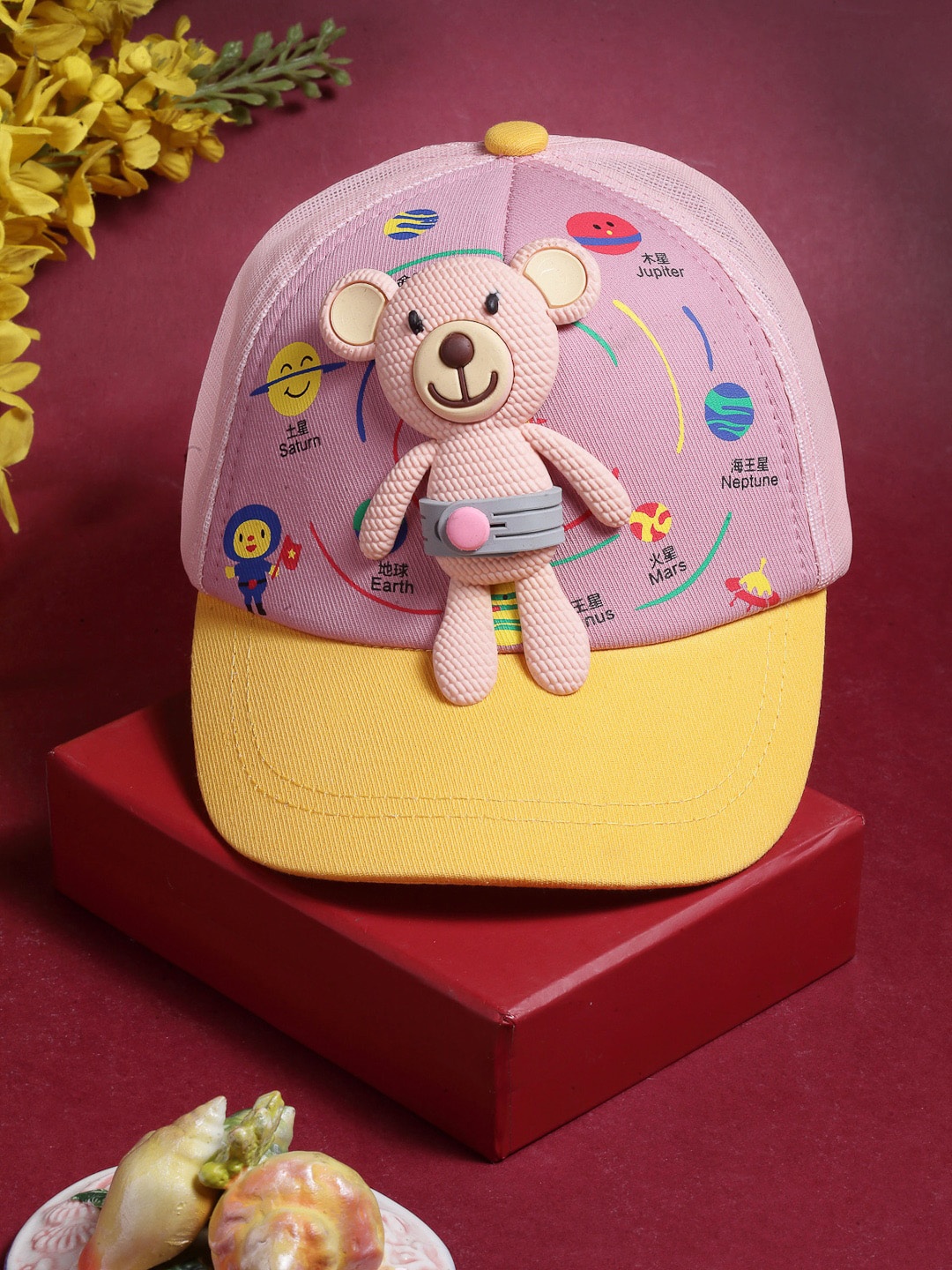 

Babymoon Unisex Kids Teddy Cap, Pink