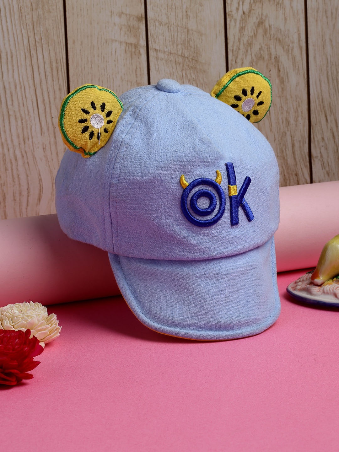 

Babymoon Unisex Kids Embroidered Snapback Cap, Blue
