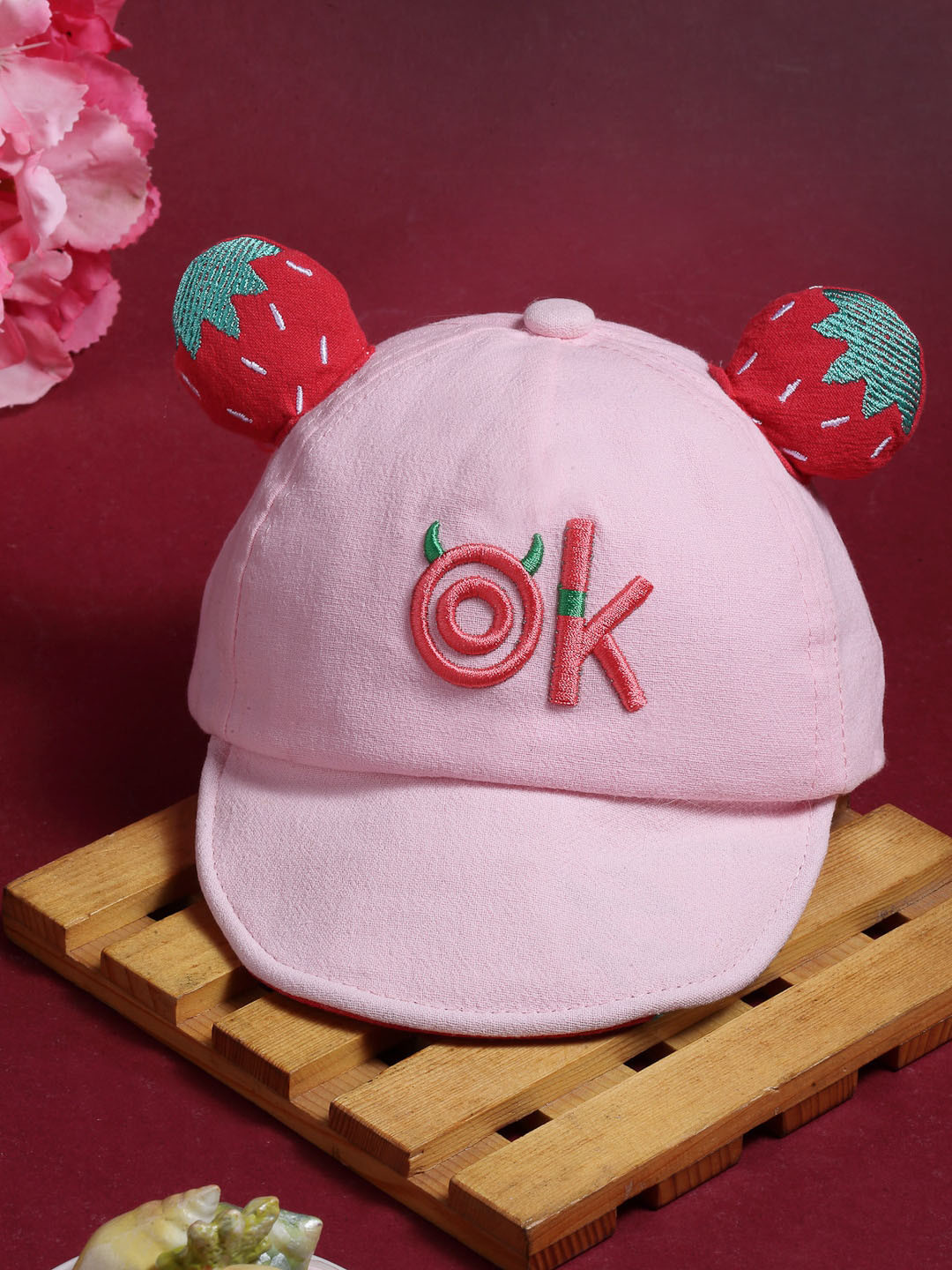 

Babymoon Kids Embroidered Snapback Cap, Pink