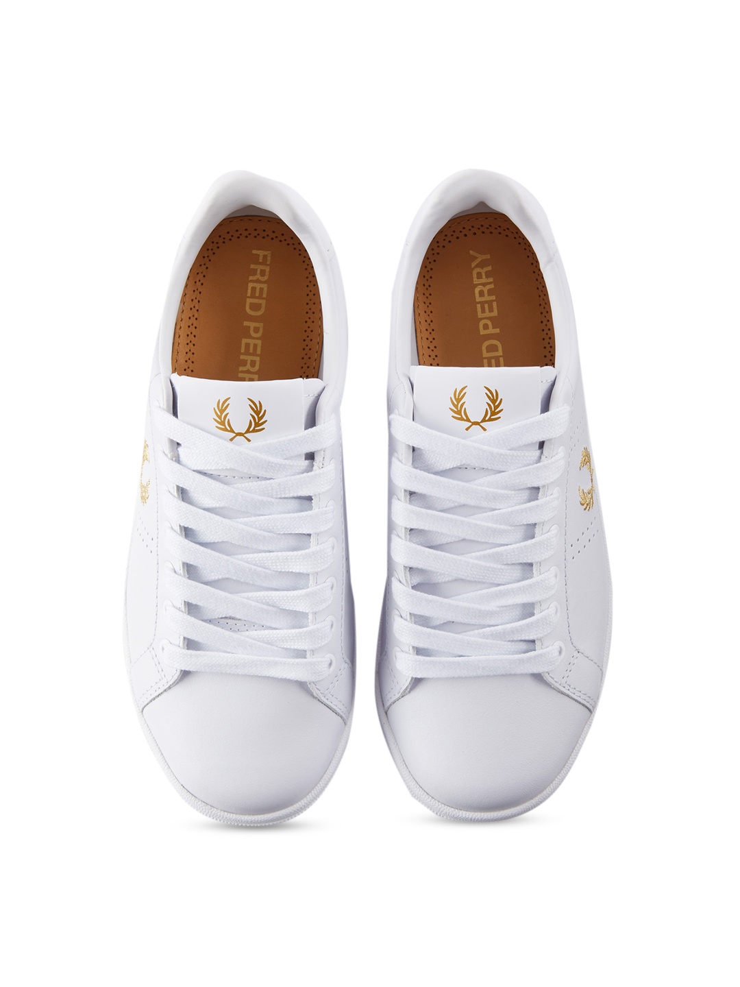 

Fred Perry Men White Leather Sneakers
