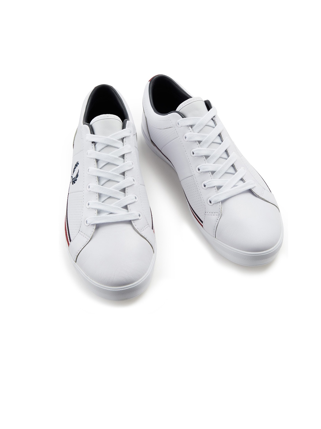 

Fred Perry Men Solid Leather Sneakers, White