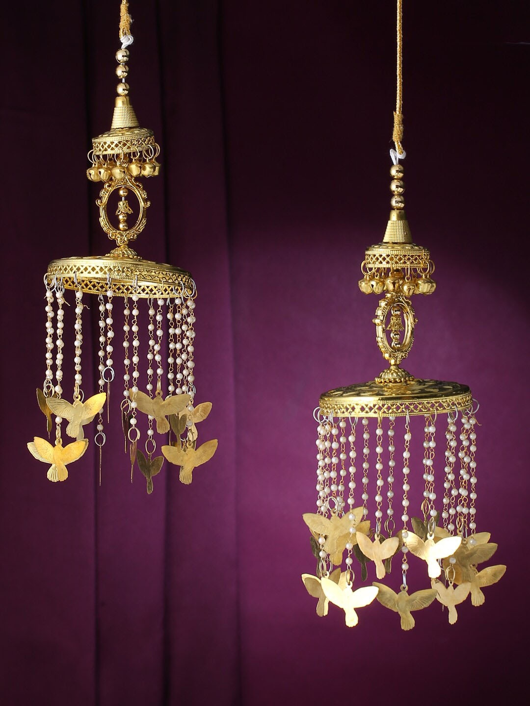

VIRAASI Set Of 2 Gold-Plated Beaded Bridal Kaleera