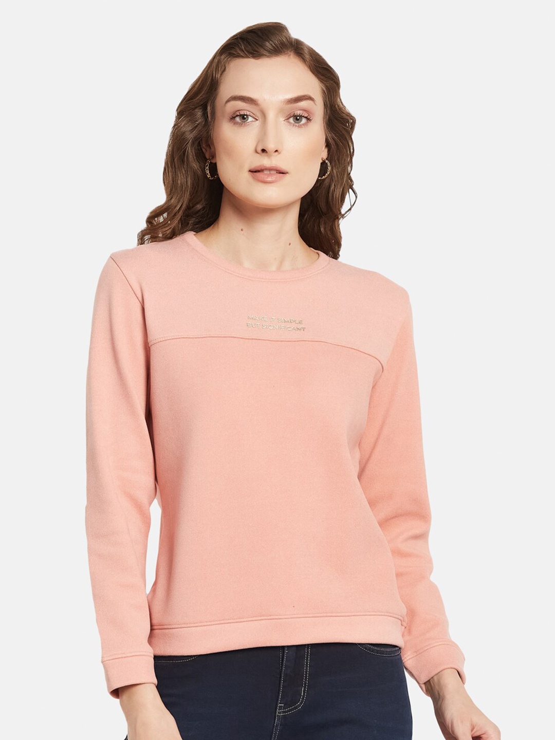

METTLE Women Pink Sweatshirt