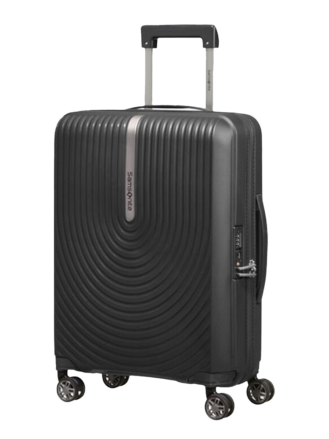 

Samsonite HI-FI SPINNER Textured Hard Small Trolley Bag - 55 cm, Black