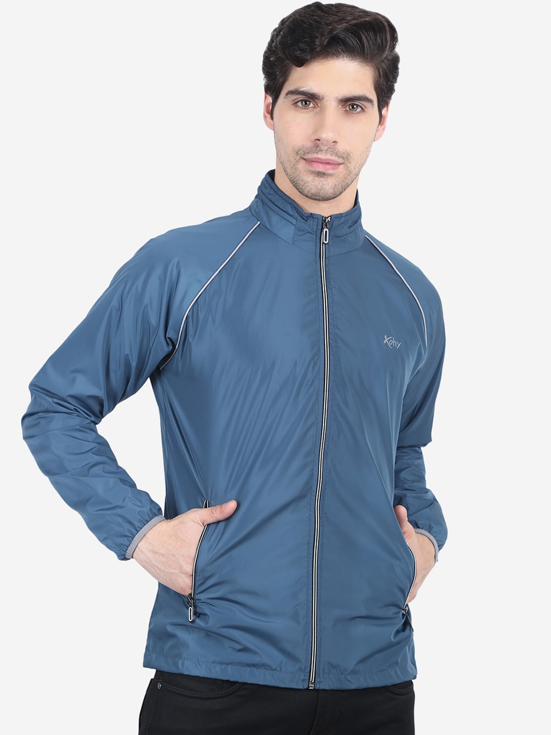 

Xohy Men Lightweight Windcheater Outdoor Bomber Jacket, Blue