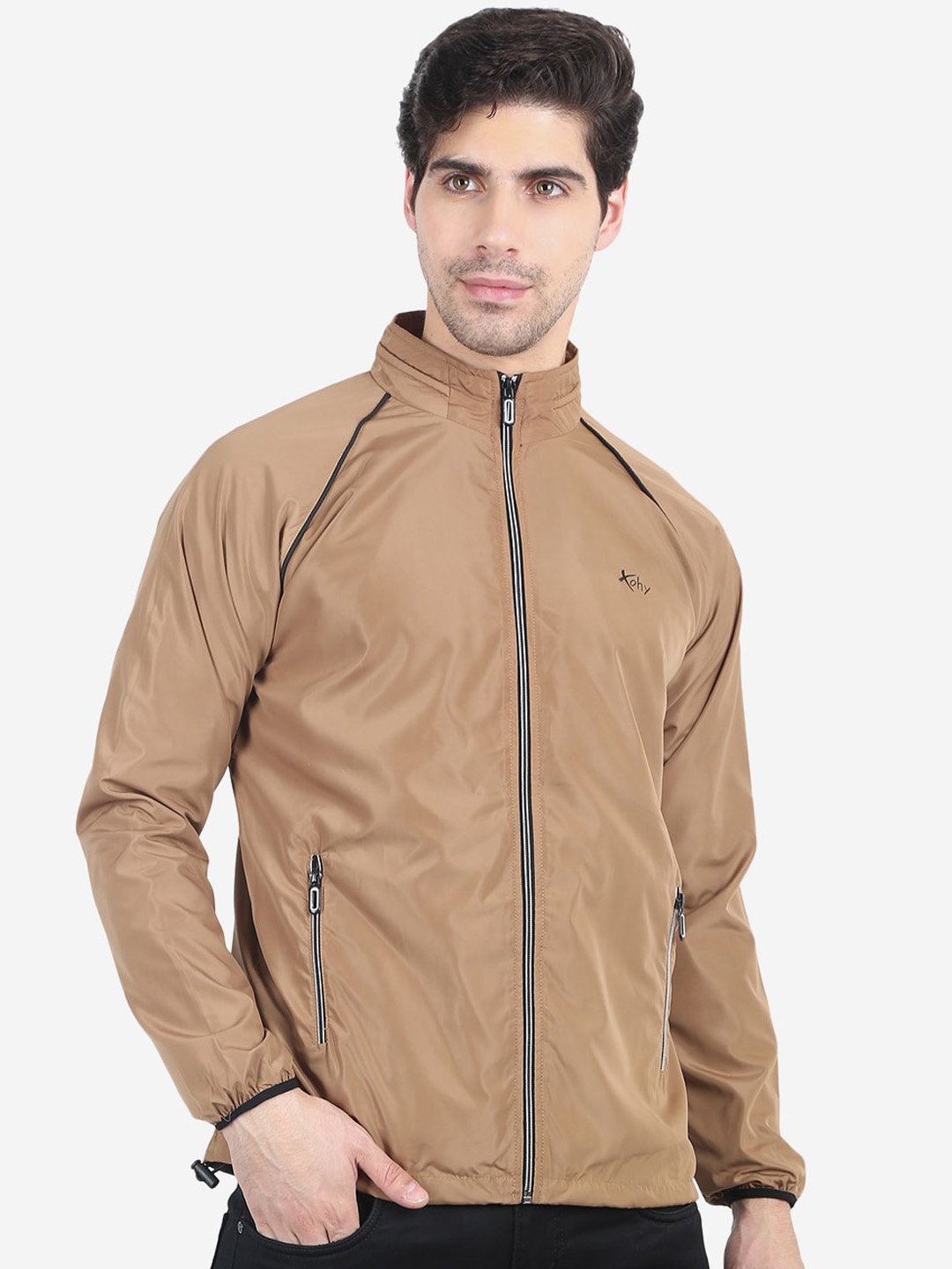 

Xohy Men Lightweight Windcheater Outdoor Bomber Jacket, Khaki