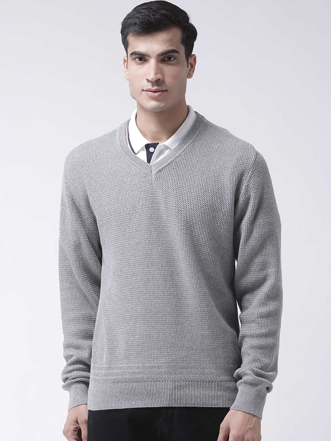 

Club York Men Grey Pullover