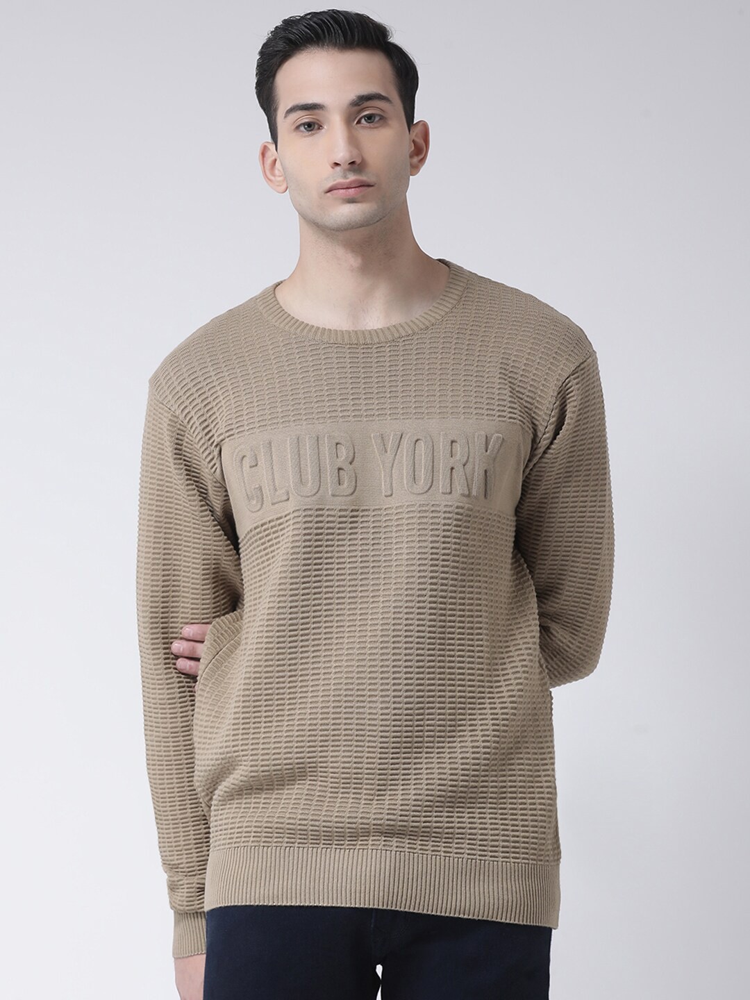 

Club York Men Beige Pullover
