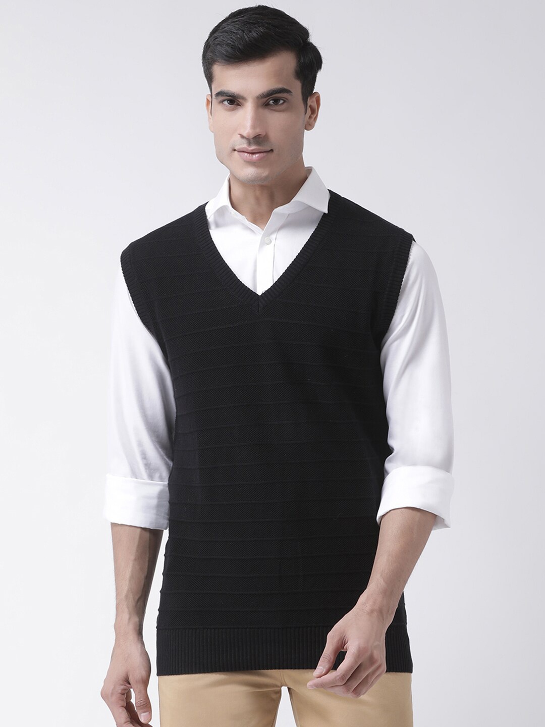 

Club York Men Black Sweater Vest